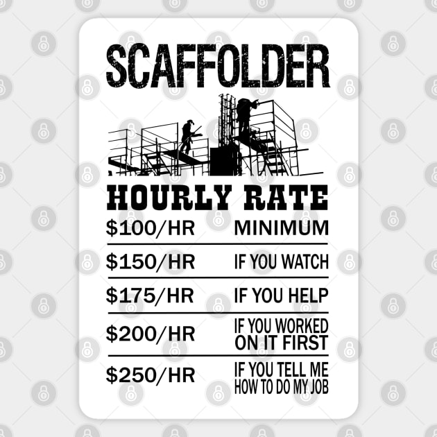 Hourly Rate Magnet by Scaffoldmob